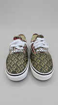 Tan Plaid Leather Toe Authentic