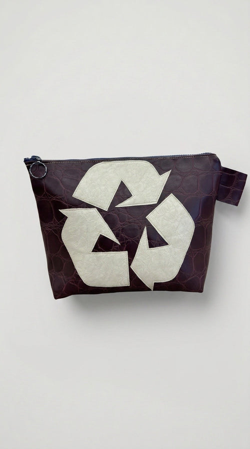 Burgandy Croc Toiletry bag
