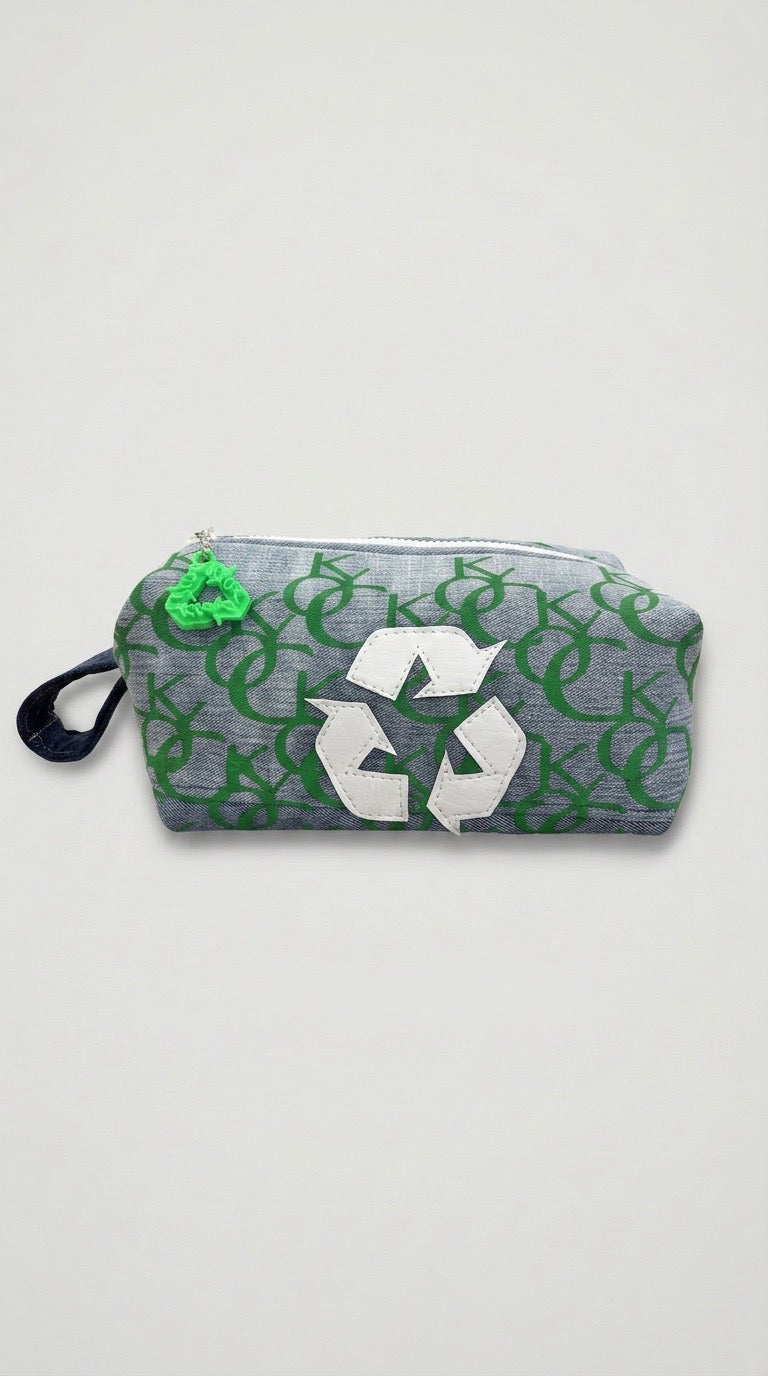 Upcycled Denim Monogram Dopp 2.0