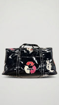 Patent leather duffle