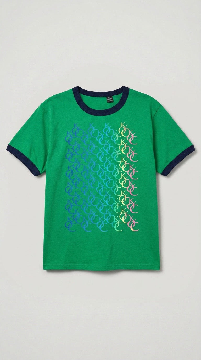 Multi Monogram Ringer tee