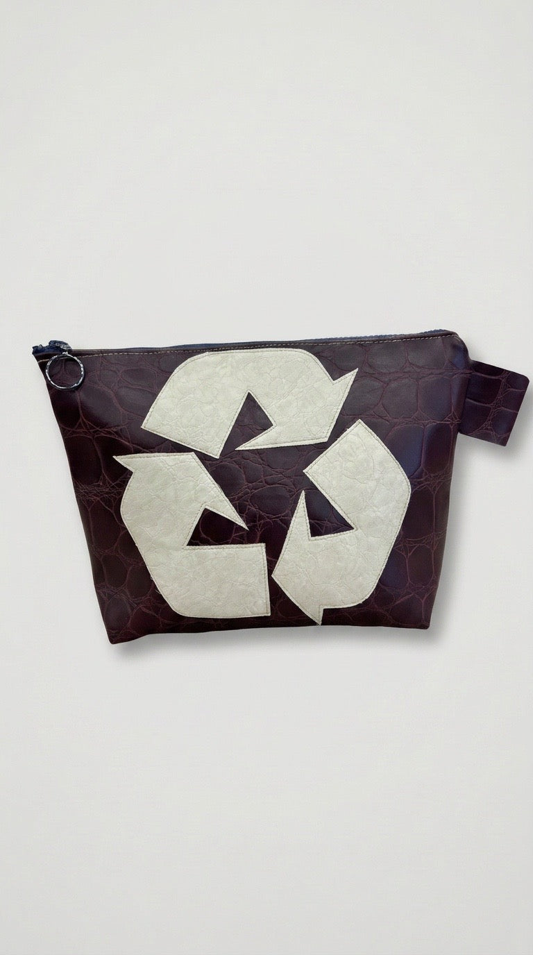 Burgandy Croc Toiletry bag