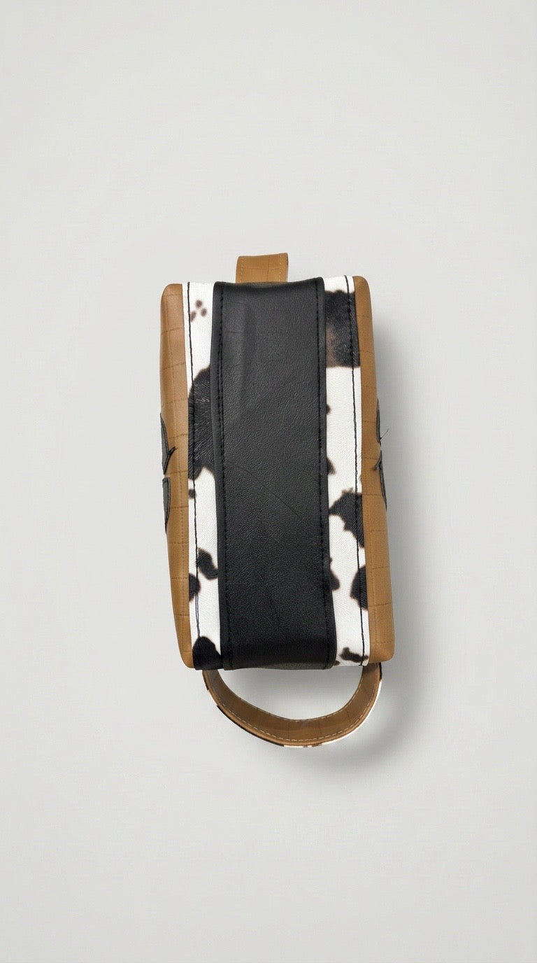 Cow Print Dopp Kit