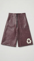 Summer ‘26 Leather Runway shorts