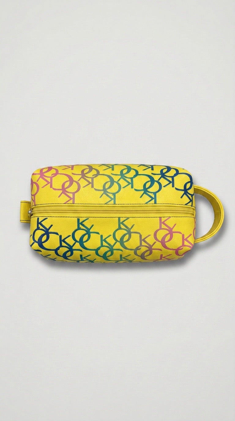 Yellow Monogram Dopp