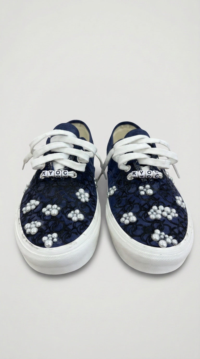 Navy Pearlized MONOGRAM Authentic