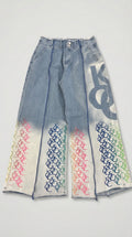 Multi monogram denim