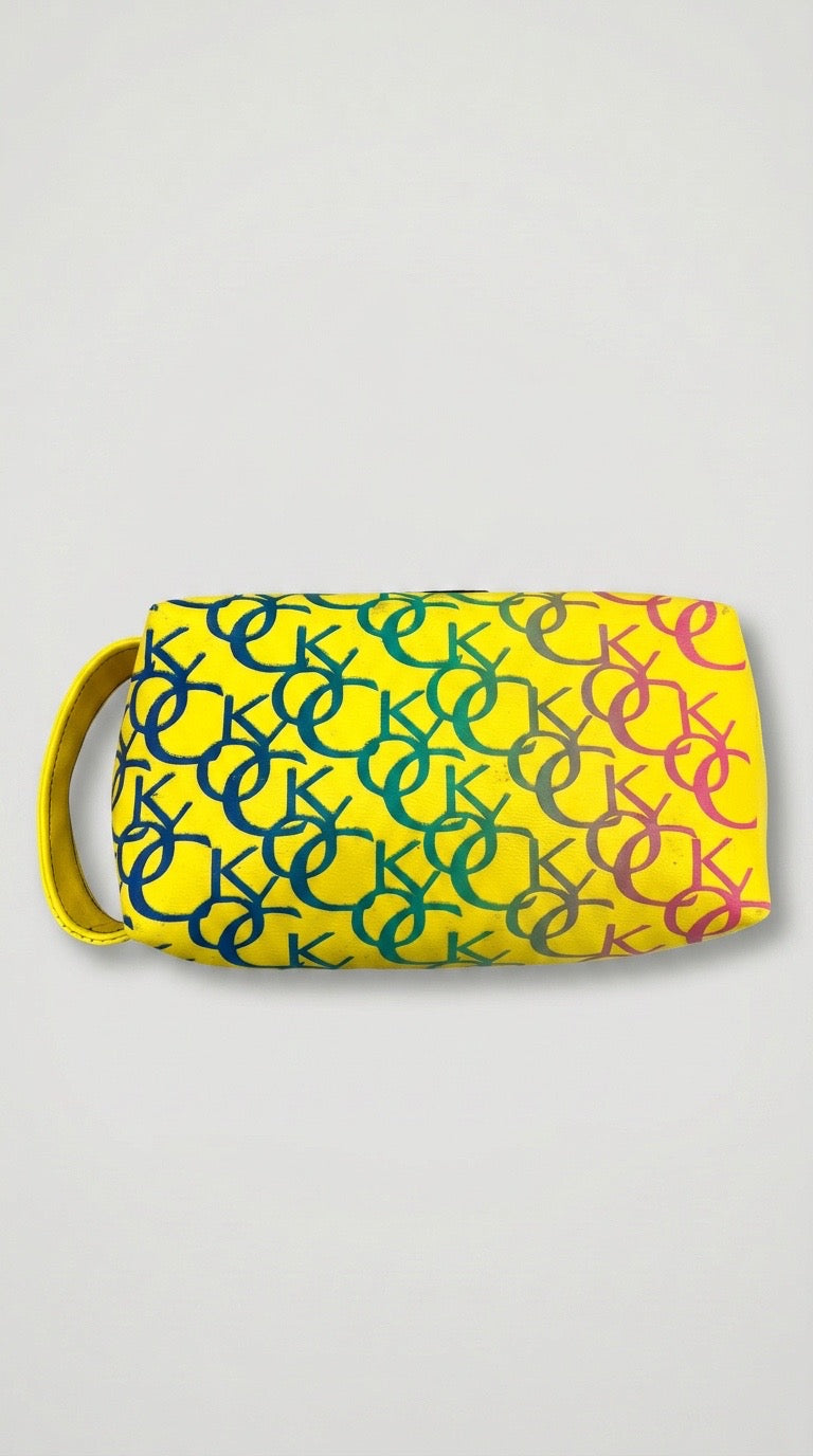Yellow Monogram Dopp