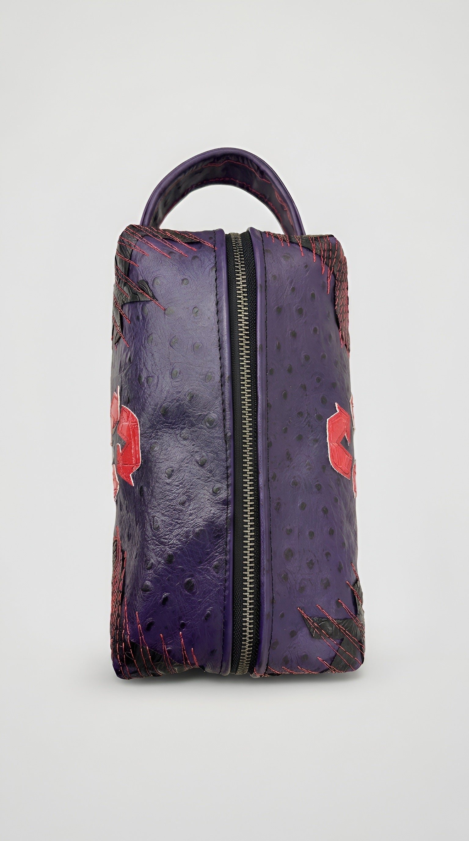 Genuine Ostrich Cowhide Dopp kit