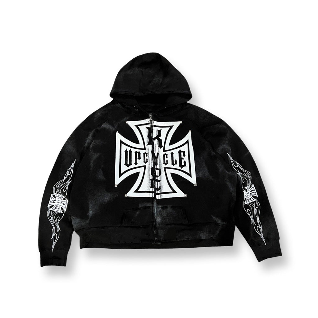 “Bravery” Upcycle Zip Up