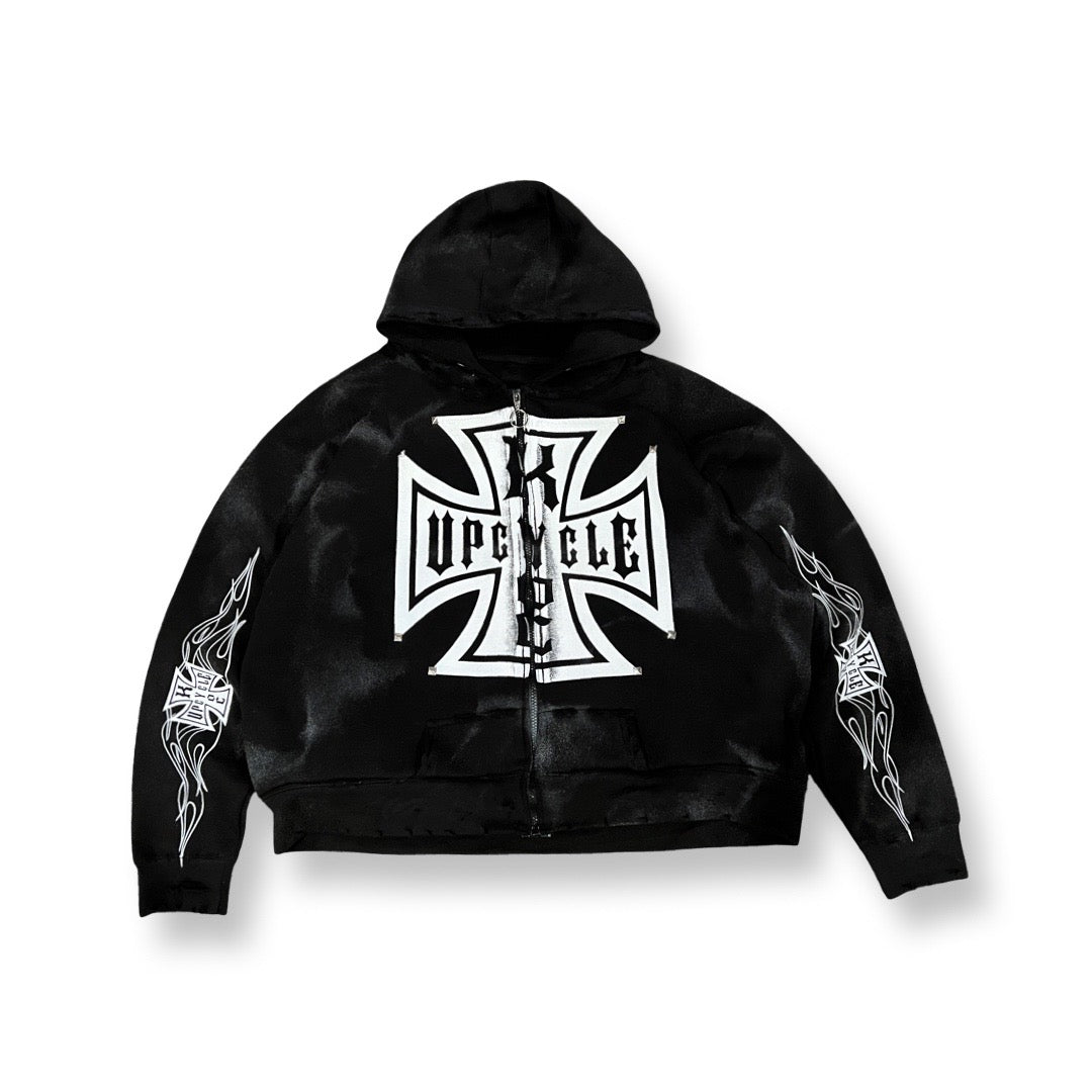 “Bravery” Upcycle Zip Up