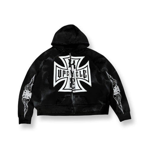 “Bravery” Upcycle Zip Up