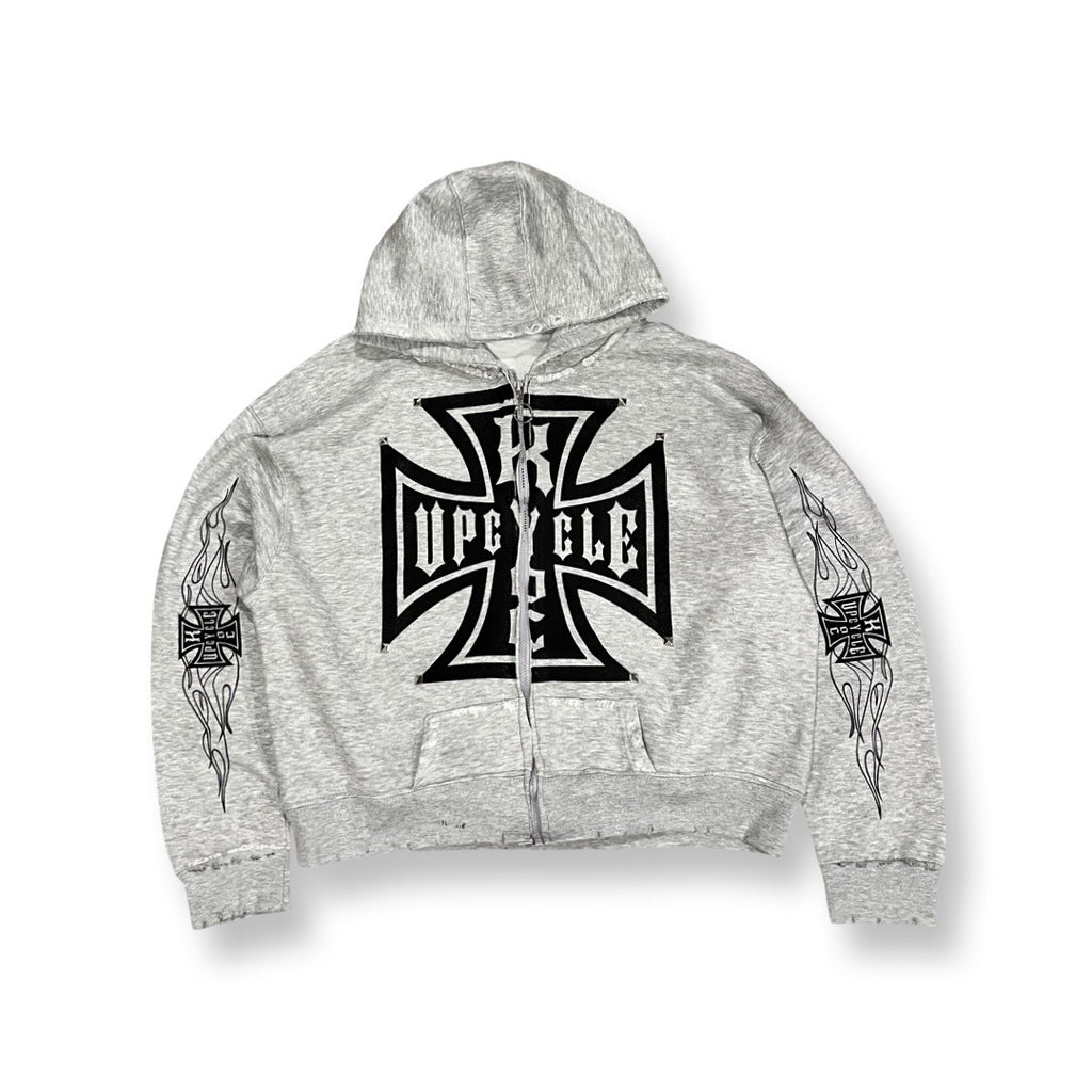 “Bravery” Upcycle Zip Up