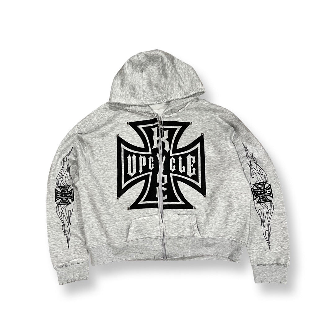 “Bravery” Upcycle Zip Up