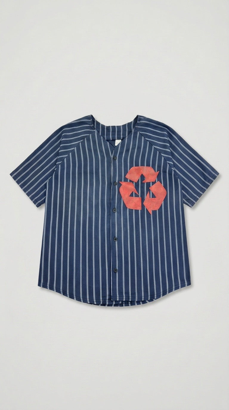 Vintage Pin Strip Baseball Jersey