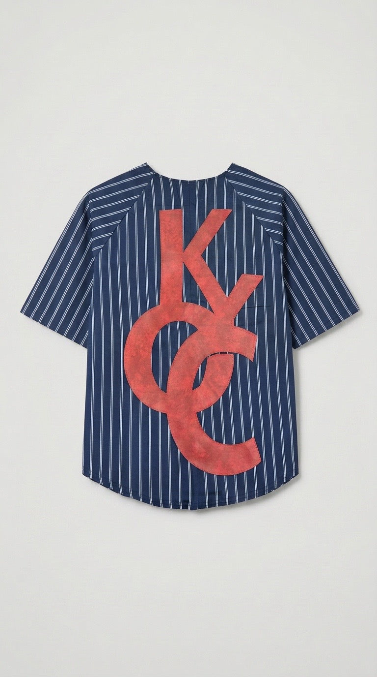 Vintage Pin Strip Baseball Jersey